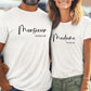 T-shirt de couple assorti, T-shirt mariage, Cadeau de mariage personnalisé