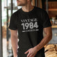 T-shirt personnalisé année de naissance, cadeau anniversaire, fête anniversaire, vintage edition, T-shirts populaires