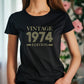 T-shirt personnalisé année de naissance, cadeau anniversaire, fête anniversaire, vintage edition, T-shirts populaires