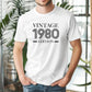 T-shirt personnalisé année de naissance, cadeau anniversaire, fête anniversaire, vintage edition, T-shirts populaires