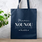 Tote bag personnalisé, Prénom enfant, Cadeau nounou, Cadeau maîtresse, Cadeau ATSEM