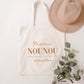 Tote bag personnalisé, Prénom enfant, Cadeau nounou, Cadeau maîtresse, Cadeau ATSEM