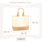 Sac en jute et coton personnalisé, sac cabas personnalisé, Cadeau mamie personnalisé, Sac à tricot, Fêtes des grand mères