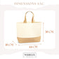 Sac en jute et coton personnalisé mariage, Sac EVJF, Sac de la mariée, Cabas personnalisé mariage