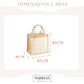 Sac Cabas toile et jute enfant personnalisé, Cadeau enfant prénom, Cadeau anniversaire enfant, Sac enfant renard