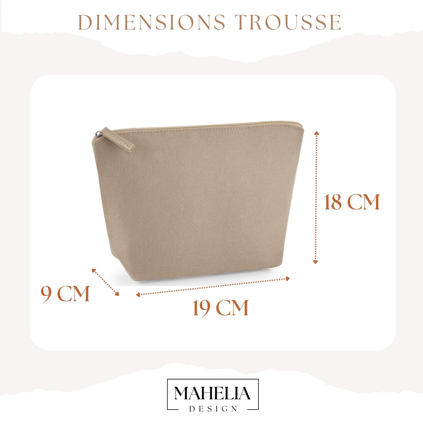 Trousse de mariage, Cadeau mariage personnalisé, Accessoire mariée en feutre, Cadeau EVJF