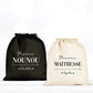 Pochon personnalisé, Sac à cordons, Cadeau nounou, Cadeau maîtresse, Prénom enfant
