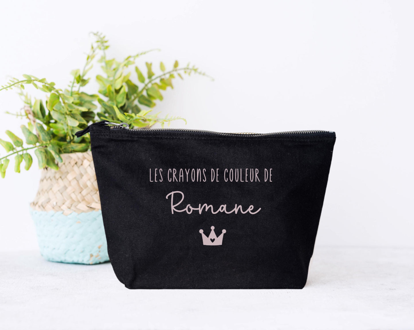 Trousse crayons de couleur personnalisée, Trousse école, Cadeau rentrée scolaire