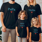 T-shirts Famille Personnalisés, T-shirts assortis, Cadeau Famille