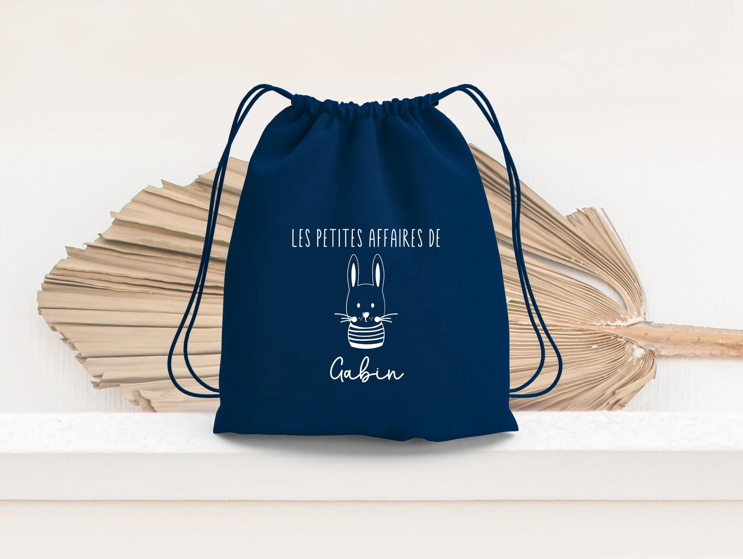 Sac à dos enfant, Sac à dos enfant personnalisé maternelle, Sac enfant lapin, Sac à dos à cordon