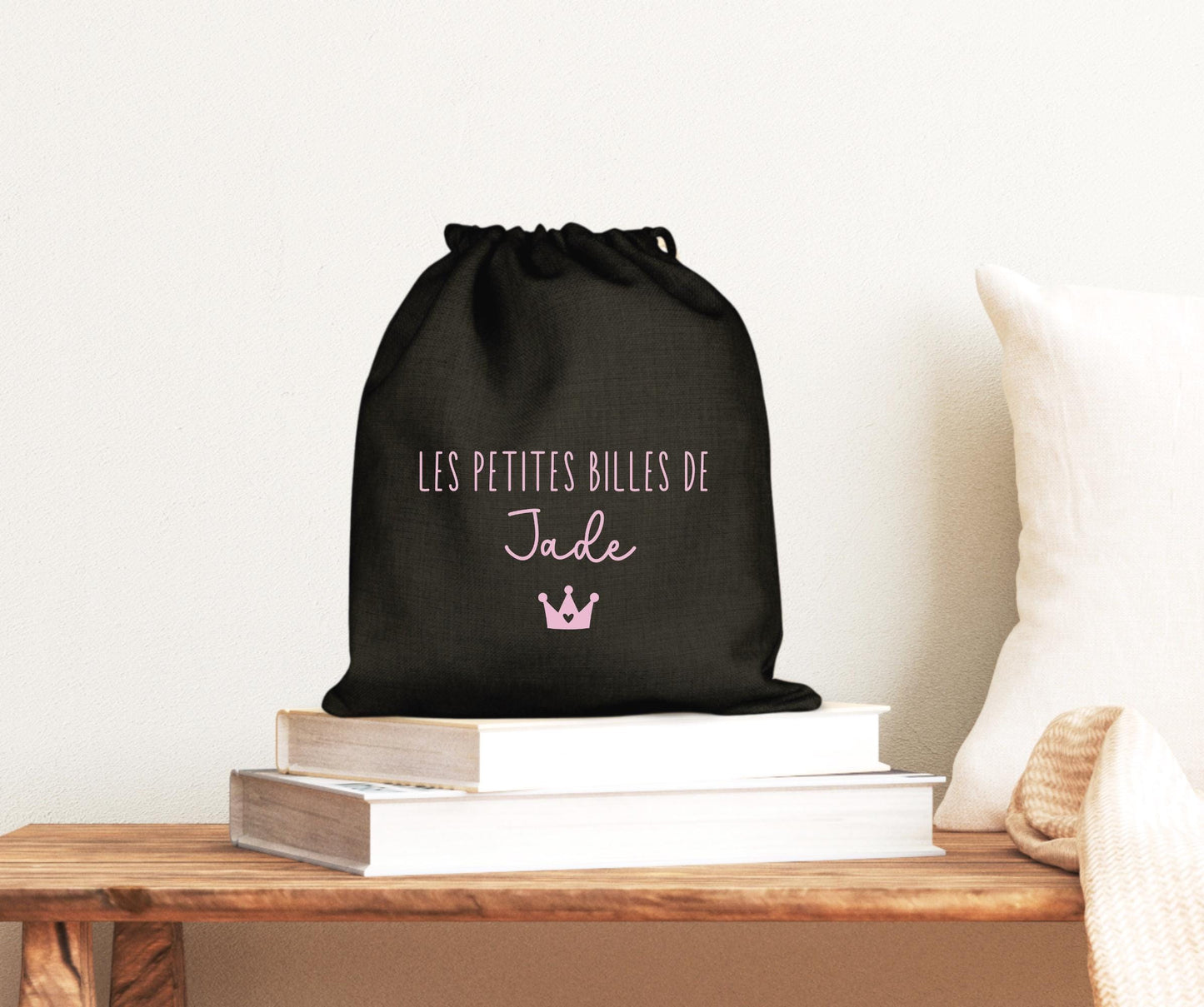 Sac de billes personnalisé, Cadeau enfant, Pochon personnalisé