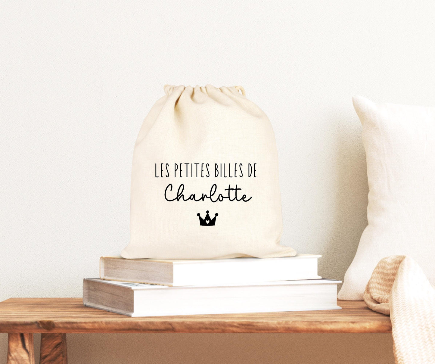 Sac de billes personnalisé, Cadeau enfant, Pochon personnalisé
