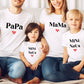 T-shirts Famille Personnalisés, T-shirts assortis, Cadeau Famille