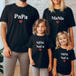T-shirts Famille Personnalisés, T-shirts assortis, Cadeau Famille