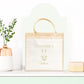 Sac Cabas toile et jute enfant personnalisé, Cadeau enfant prénom, Cadeau anniversaire enfant, Sac lapin