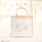 Sac en jute et coton personnalisé mariage, Sac evjf, Cadeau evjf, Enterrement vie de jeune fille, Future mariée, Cabas personnalisé