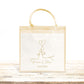 Sac en jute et coton personnalisé mariage, Sac EVJF, Sac de la mariée, Cabas personnalisé mariage
