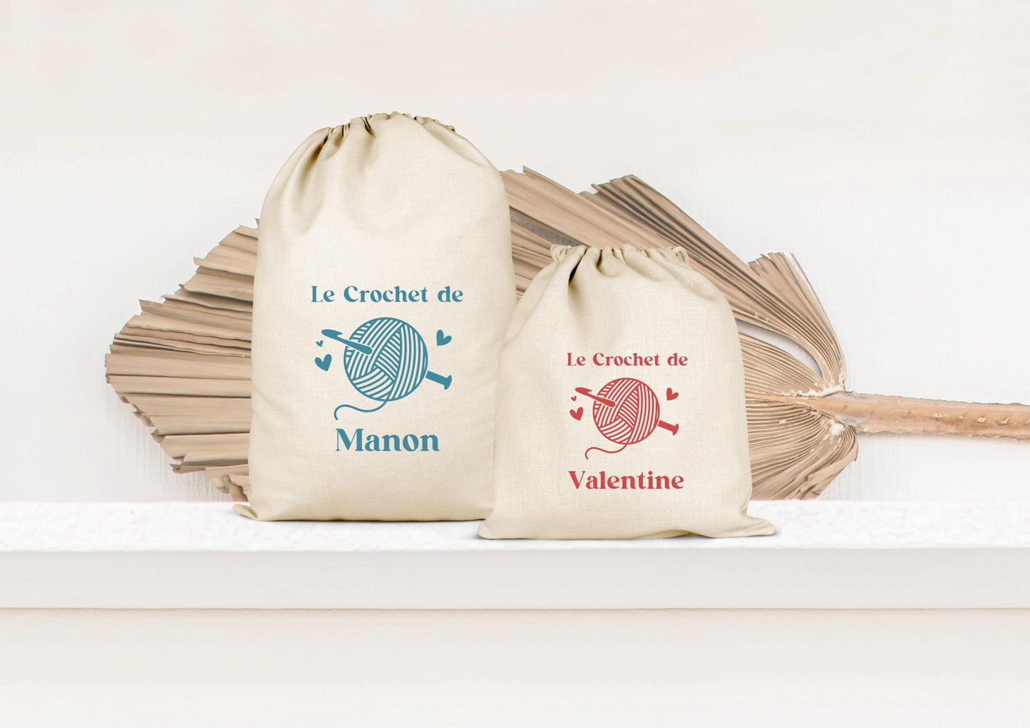 Sac de rangement, Pochon personnalisé, Sac à cordons, Cadeau mamie