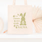 Sac personnalisé Pâques, Cadeau de Pâques personnalisé, Mini Tote Bag prénom Pâques