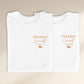 Duo t-shirts couple "Monsieur/Madame" personnalisés nom & date – Cadeau mariage – Tenue mariés – EVJF EVG