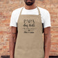 Tablier personnalisé "Papa chef étoilé de mon cœur" – Cadeau papa – Fête des Pères