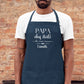 Tablier personnalisé "Papa chef étoilé de mon cœur" – Cadeau papa – Fête des Pères