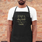 Tablier personnalisé "Papa chef étoilé de mon cœur" – Cadeau papa – Fête des Pères