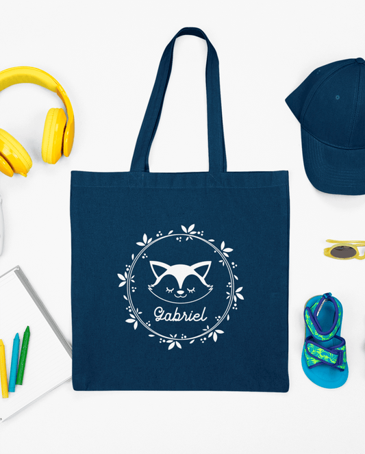Sac enfant Renard personnalisé, Sac enfant, Sac enfant personnalisé, Tote bag enfant