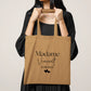 Tote bag mariage personnalisé "Monsieur/Madame" nom & date – Cadeau mariage – Sac couple – Souvenir