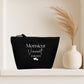 Trousse mariage personnalisée "Monsieur/Madame" nom & date – Cadeau mariage – Pochette couple – Souvenir